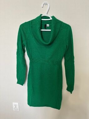 Green winter Dress
